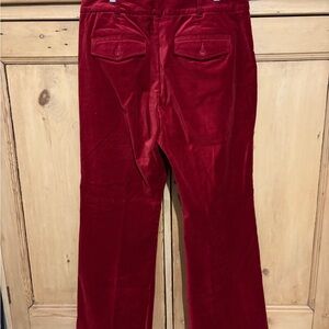 Red Velvet Pants